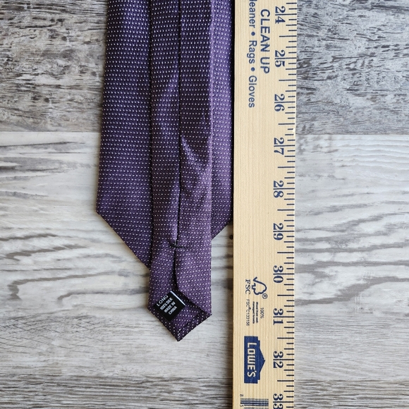 Awearness Silk Tie Men’s Purple Patterned Dress NWT - Picture 9 of 9